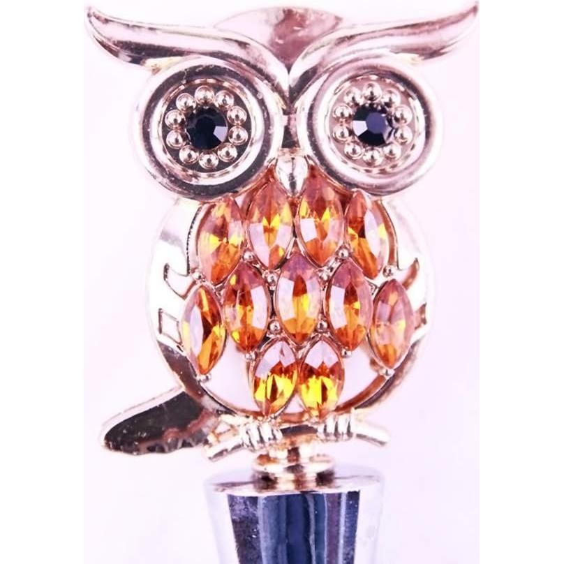 Tapones de Vino Adonisaon Búho Decorativos Reutilizables - 2 Piezas