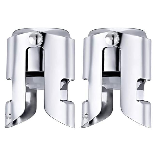 Tapones para Botellas de Champán OWO Acero Inoxidable 2 Pzs