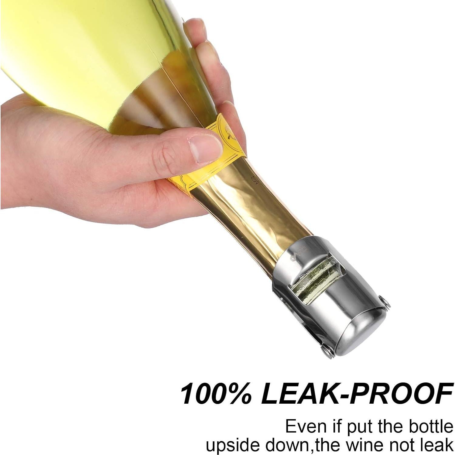 Tapones para Botellas de Champán OWO Acero Inoxidable 2 Pzs