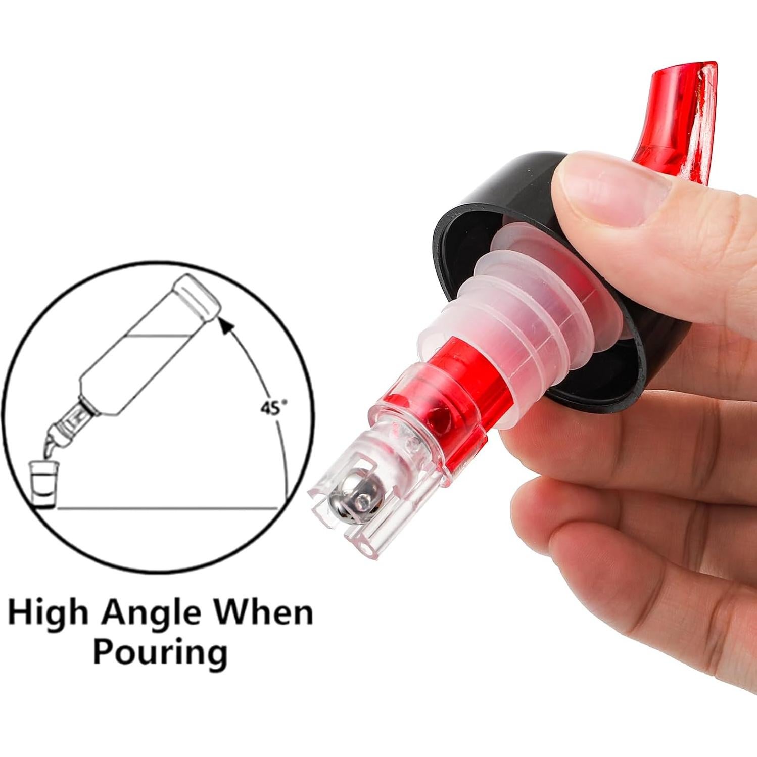 Vertedores Automáticos de Licor WUWEOT 12 Piezas 1.5 Oz