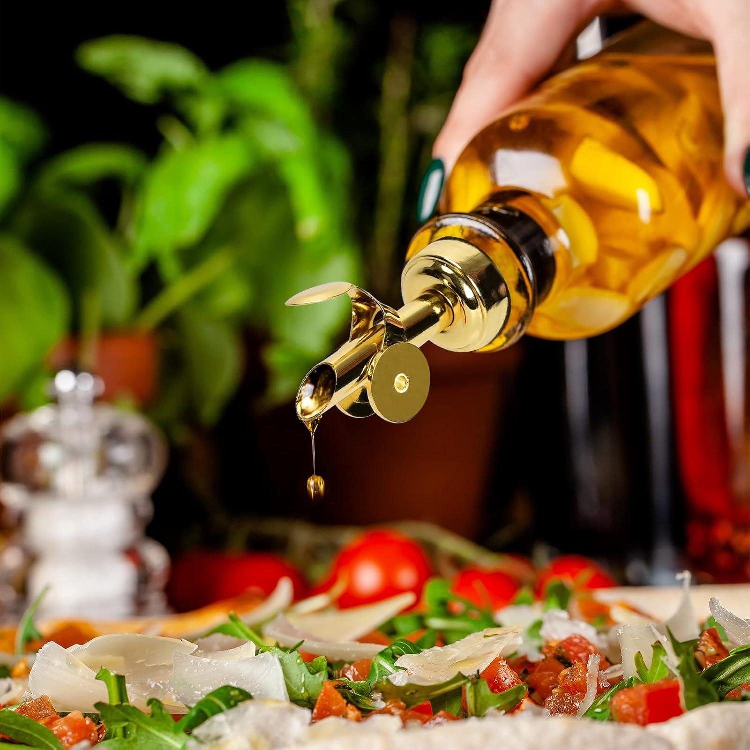 Vertedores de Botellas WAFJAMF 2 Pcs Acero Inoxidable Oro