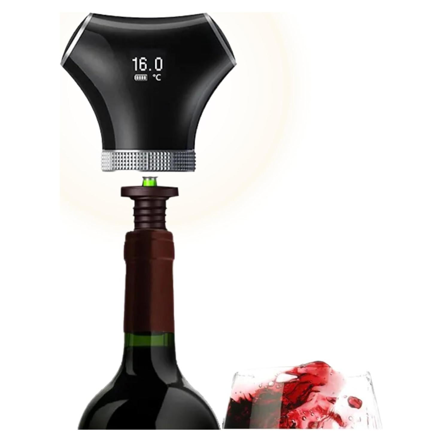 Tapón de Vino Inteligente Genérico con Bomba de Vacío - 2 Tapones