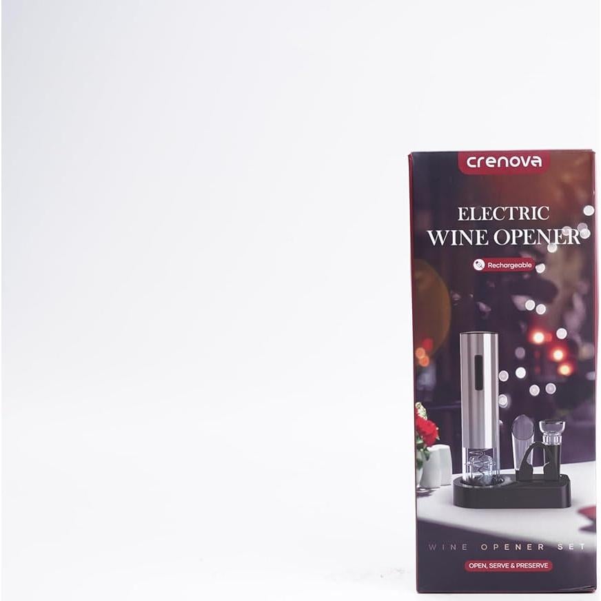 Abridor de Vino Eléctrico Crenova 6 en 1 Recargable