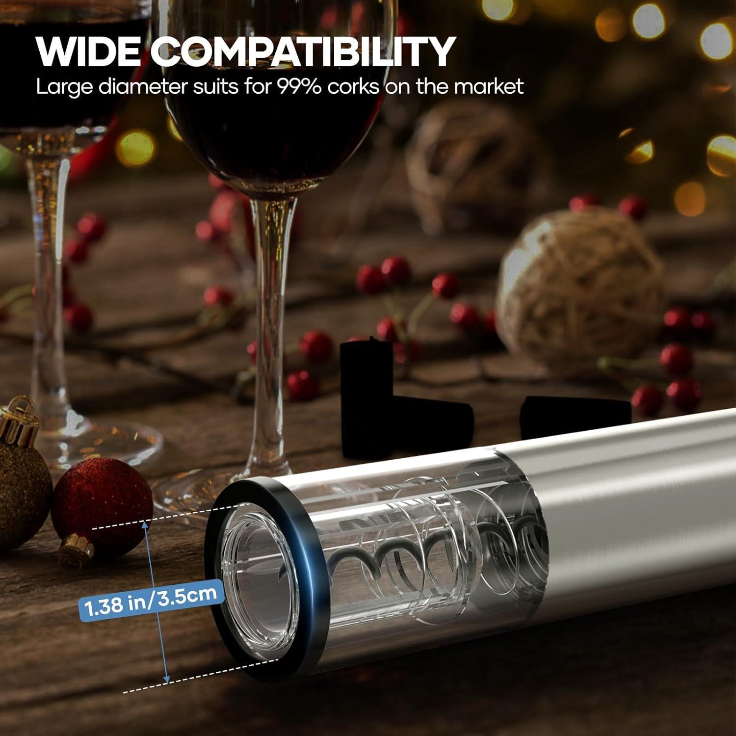 Abridor de Vino Eléctrico Crenova 6 en 1 Recargable