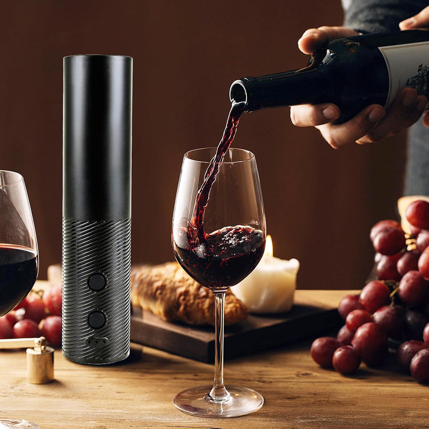 Juego de Abrebotellas de Vino Eléctrico Xqiang con Accesorios