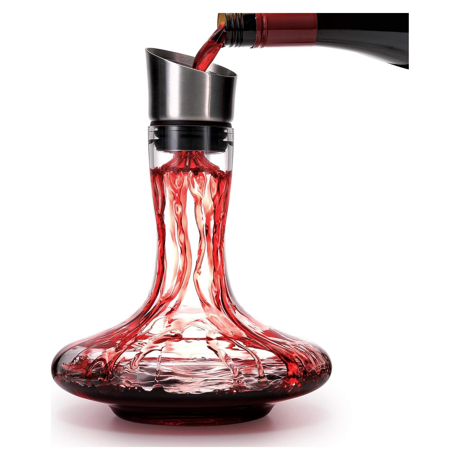 Decantador de vino S JUSTSTART con aireador 750ml cristal