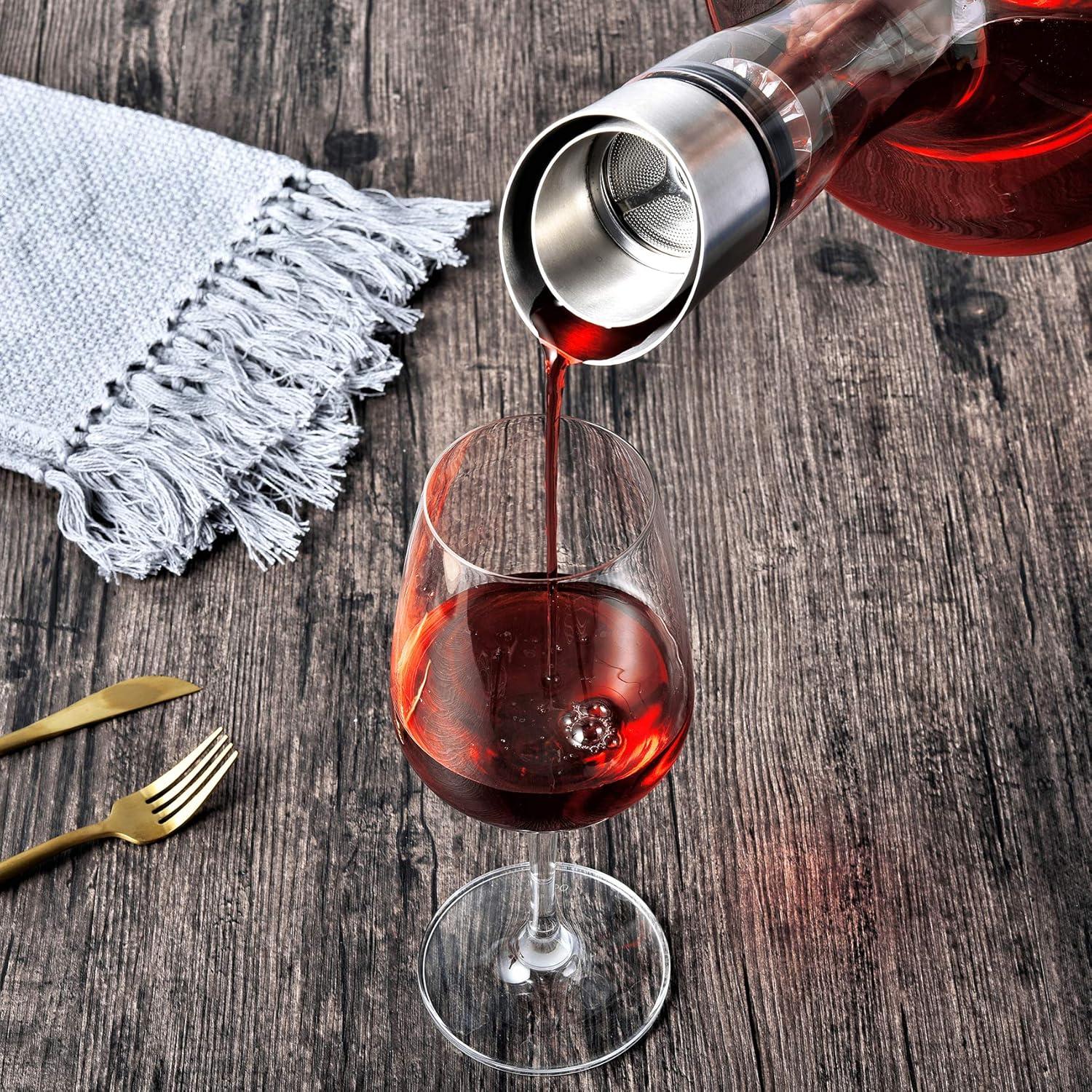 Decantador de vino S JUSTSTART con aireador 750ml cristal