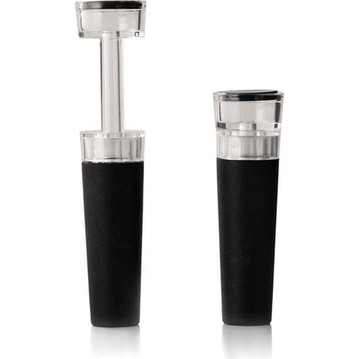 Leakproof Wine Stopper With Built In Vacuum Bottle Stopper Sealer Silicone Cap Manual Beverage Stopper Bar Tool Silicone Bottle Stoppers With Built-in Vacuum Leakproof Seal