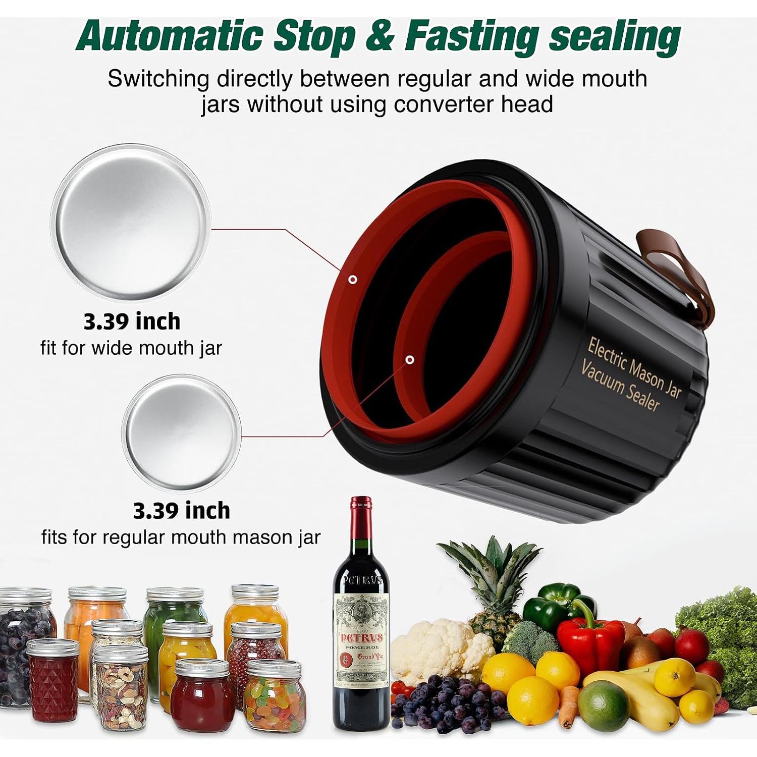 Sellador al vacío eléctrico ZenTong Infi 4 en 1 para frascos