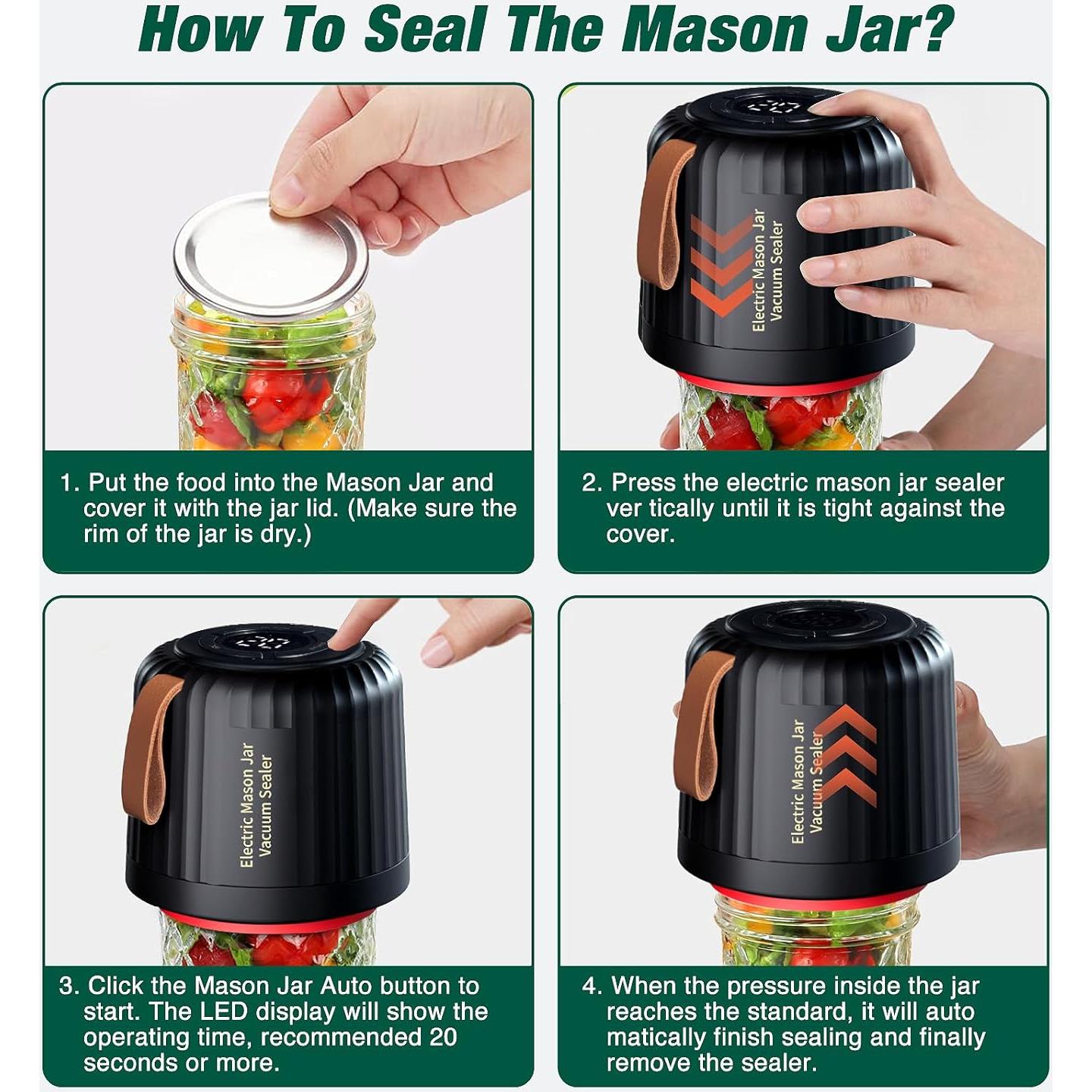 Sellador al vacío eléctrico ZenTong Infi 4 en 1 para frascos