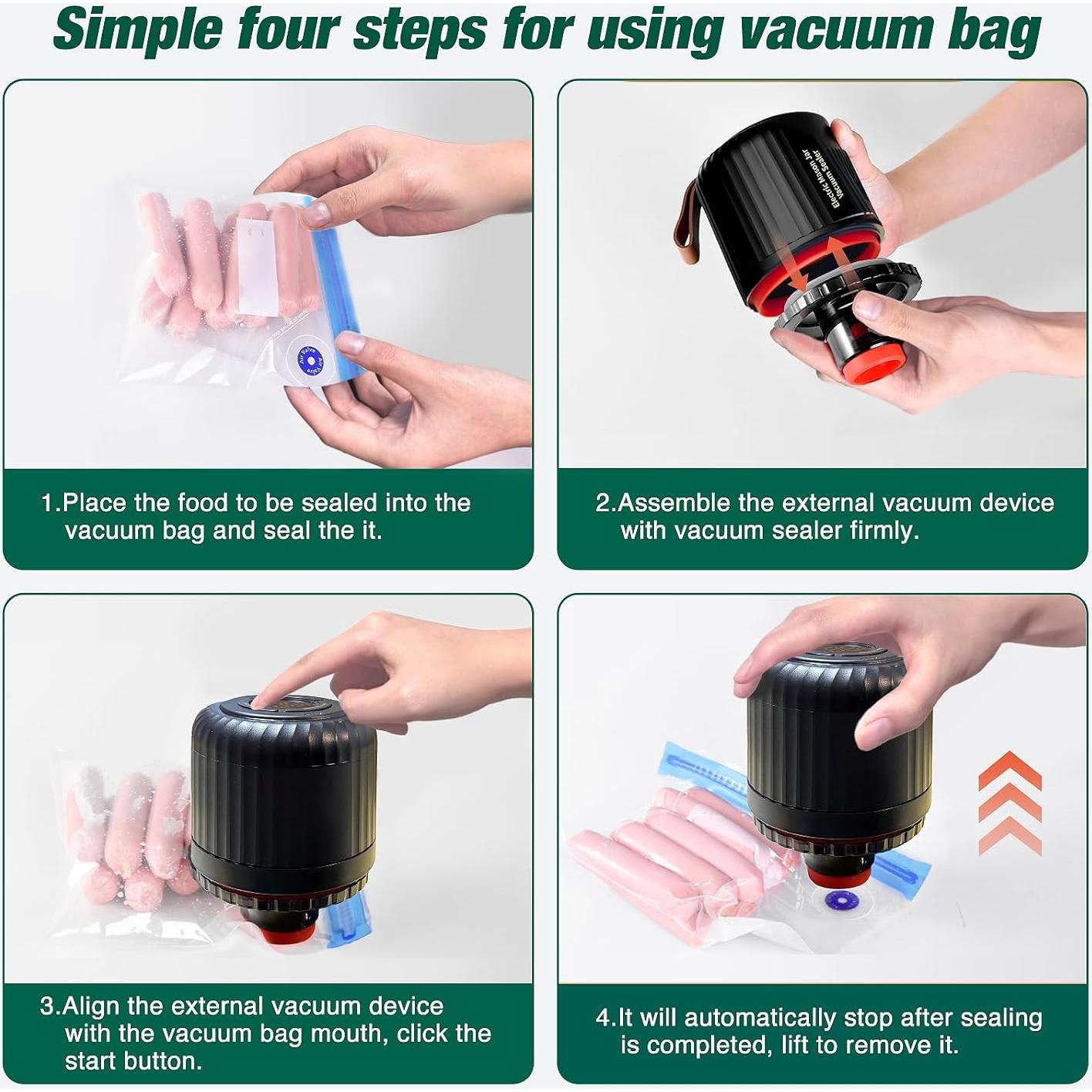 Sellador al vacío eléctrico ZenTong Infi 4 en 1 para frascos