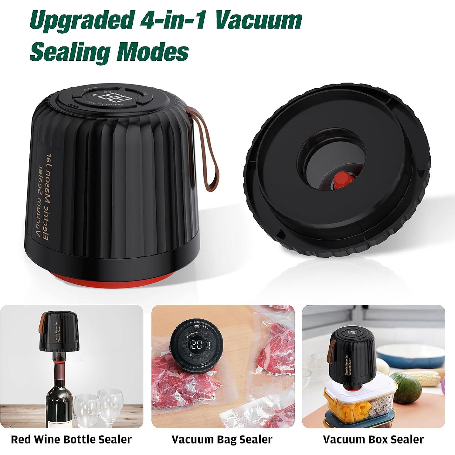 Sellador al vacío eléctrico ZenTong Infi 4 en 1 para frascos