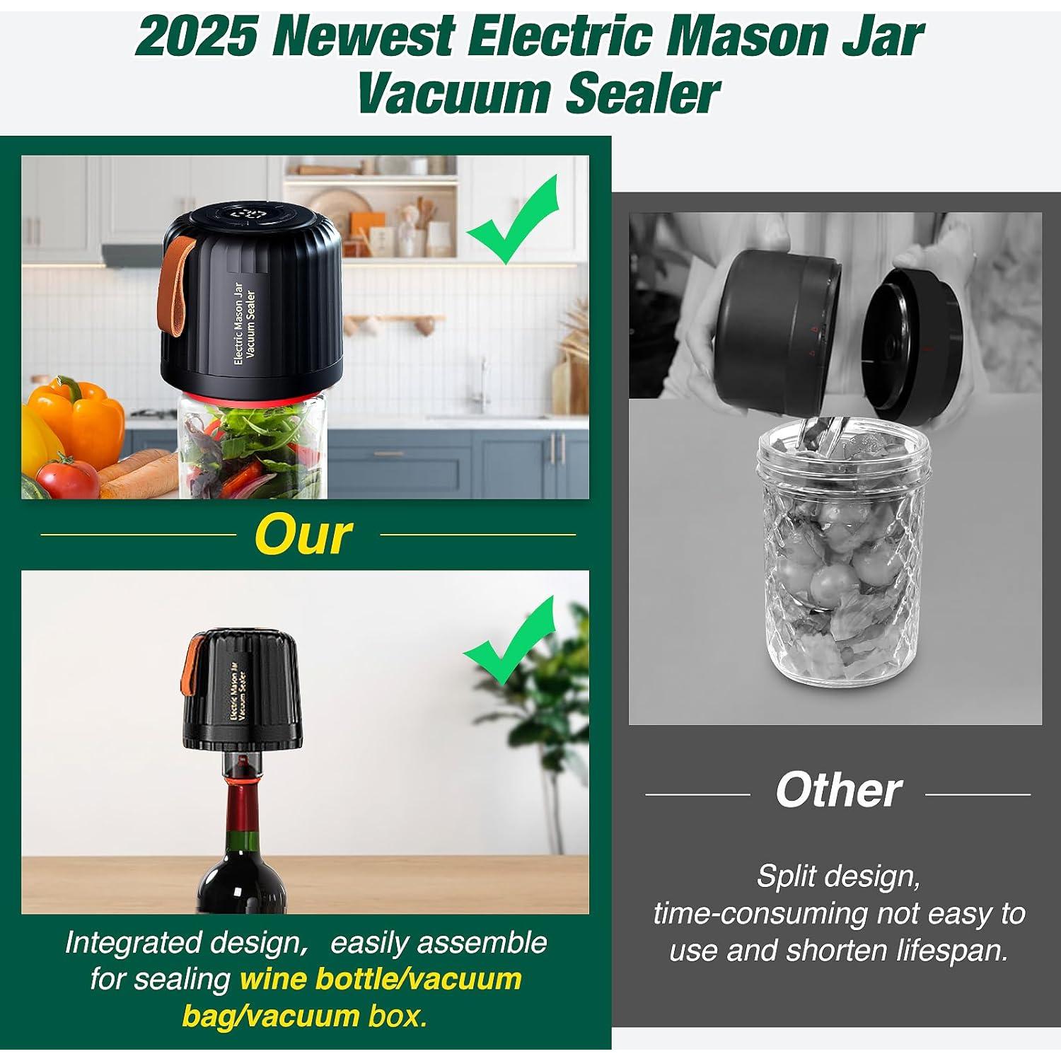 Sellador al vacío eléctrico ZenTong Infi 4 en 1 para frascos