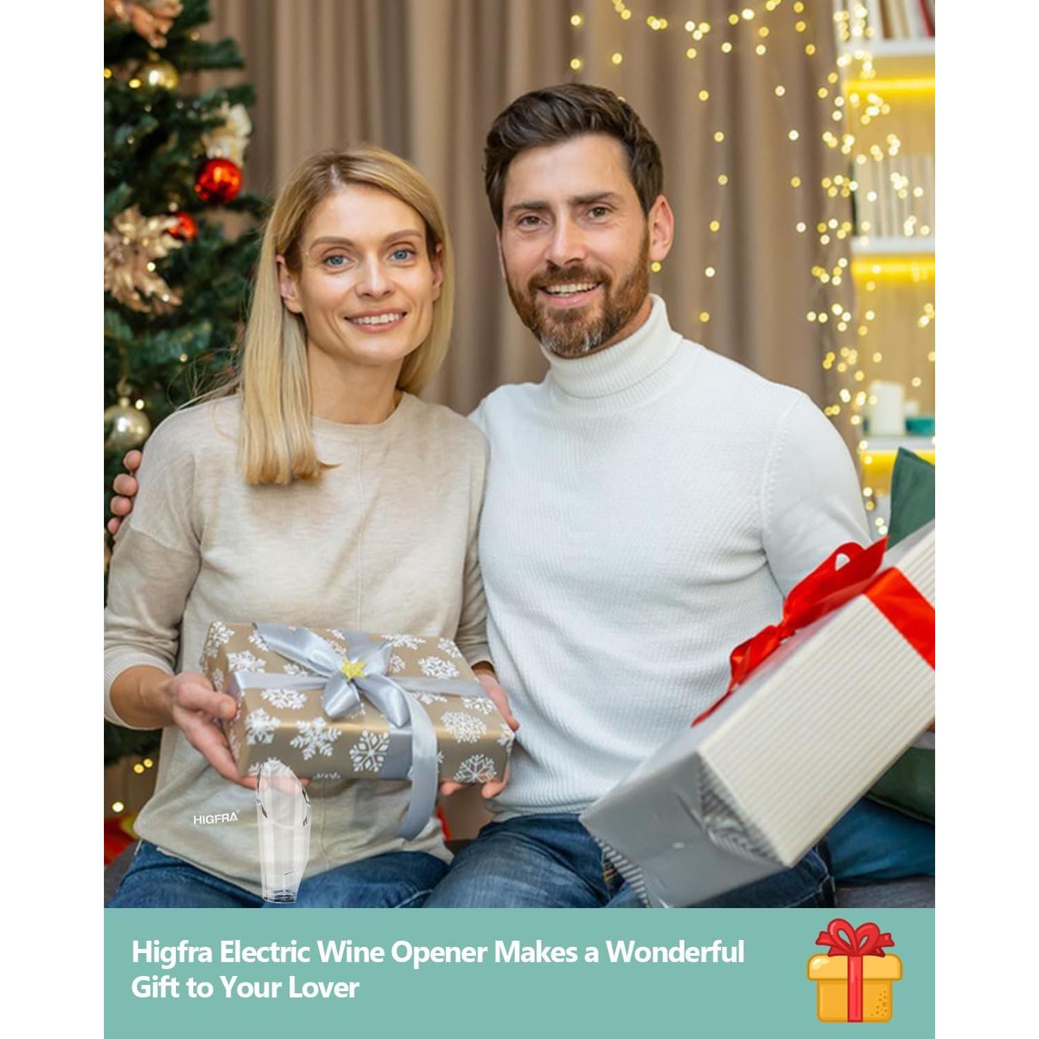 Juego de Abridor de Vino Eléctrico Higfra con Accesorios 4 en 1