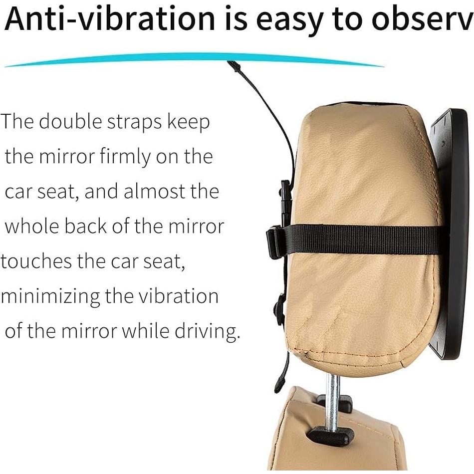 Espejos para Bebés Funbliss - Paquete de 2, Vista Amplia, Ajuste Universal