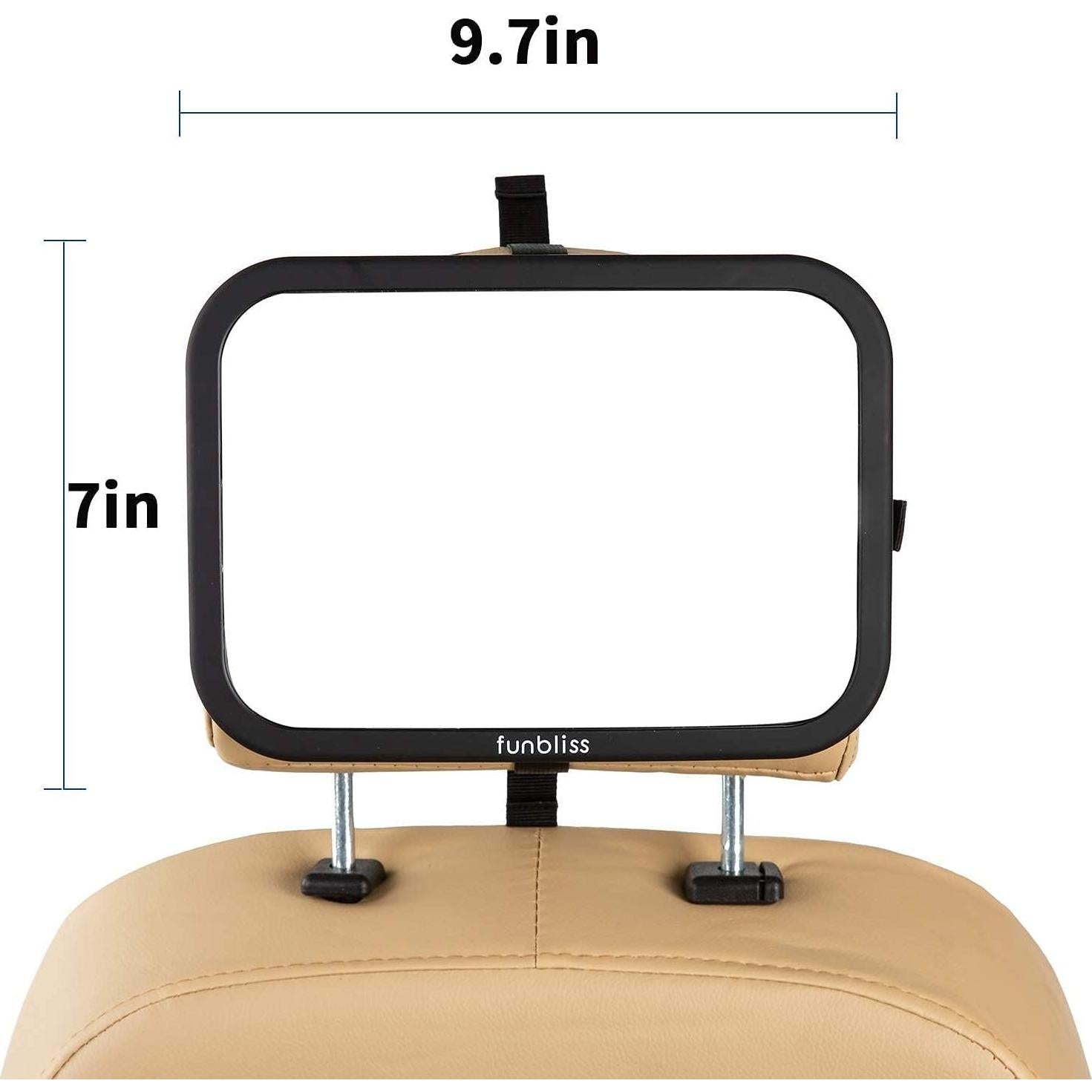 Espejos para Bebés Funbliss - Paquete de 2, Vista Amplia, Ajuste Universal