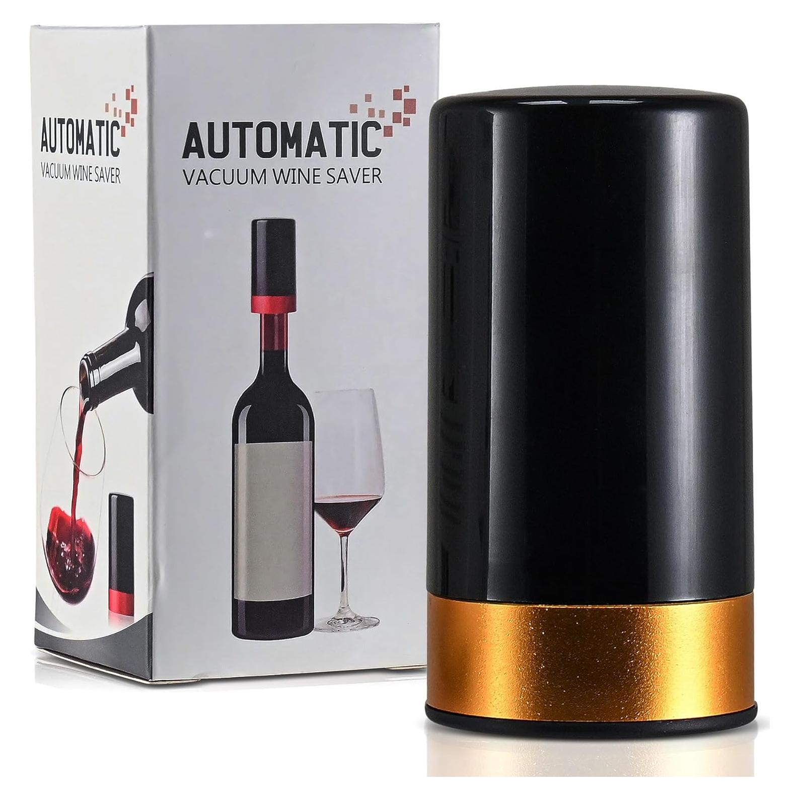 Tapón y Bomba de Vino Eléctrico Berkware con Pantalla LED