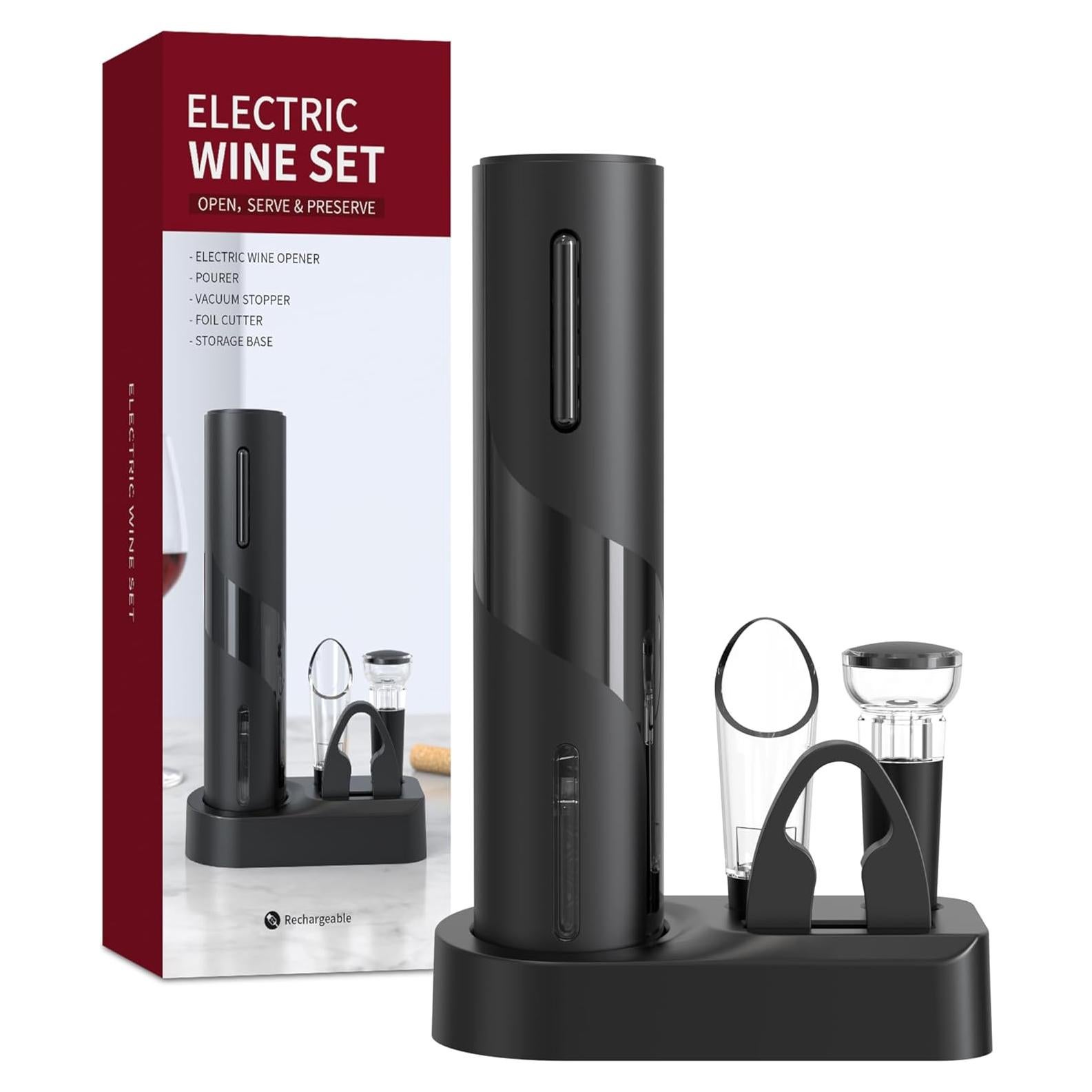 Abridor de Vino Eléctrico Duyiho Recargable Automático 4 en 1