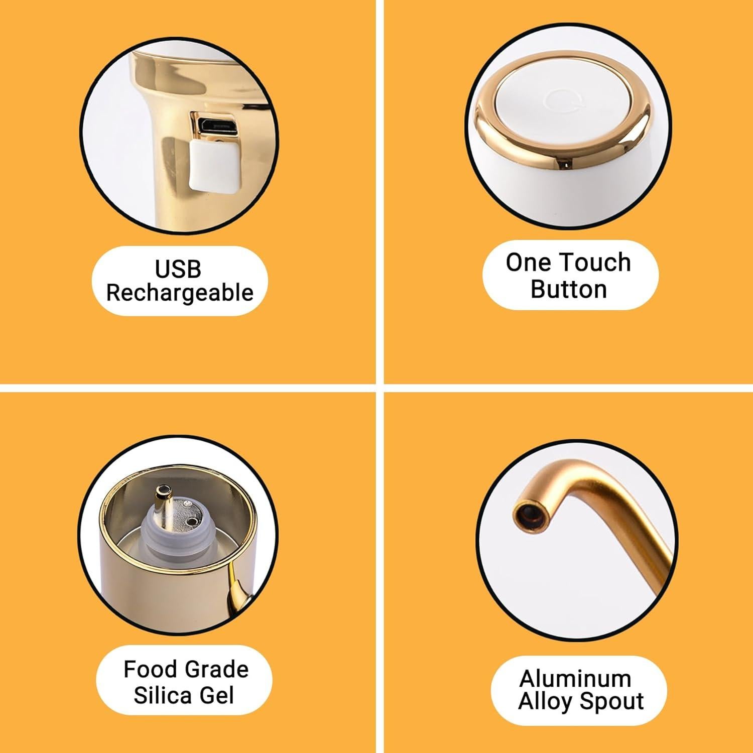 Acelerador de Vino Eléctrico ROYALBAIDE Decantador USB 5L