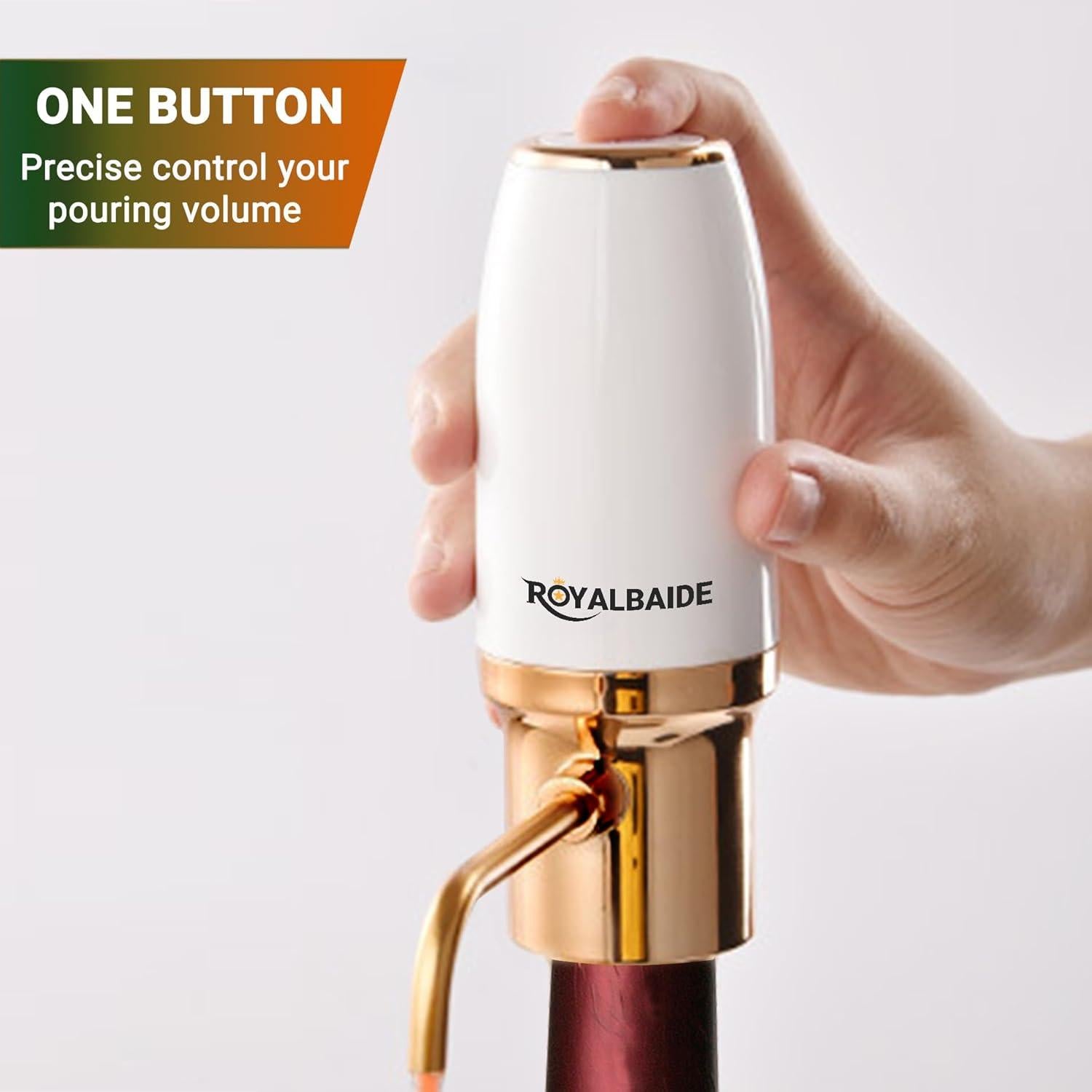 Acelerador de Vino Eléctrico ROYALBAIDE Decantador USB 5L