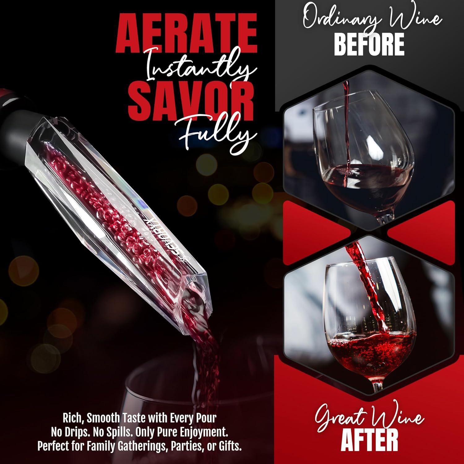 Vertedor de Vino Aerador Sevoryx 2025 - Sin Goteos, 141g