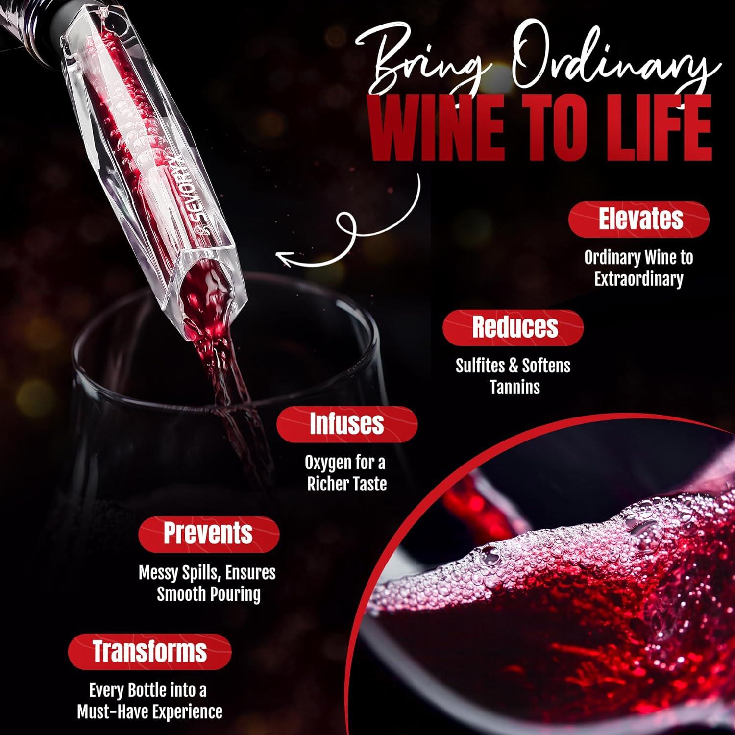 Vertedor de Vino Aerador Sevoryx 2025 - Sin Goteos, 141g