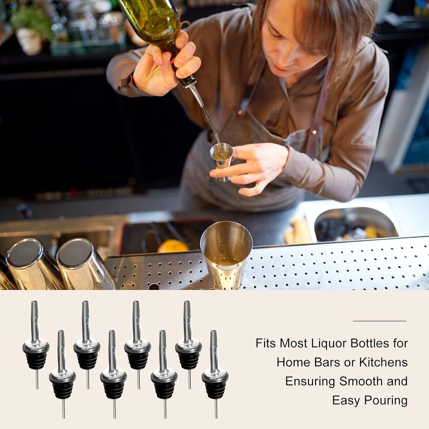 Paquete de 80 vertedores de acero inoxidable Olutacot