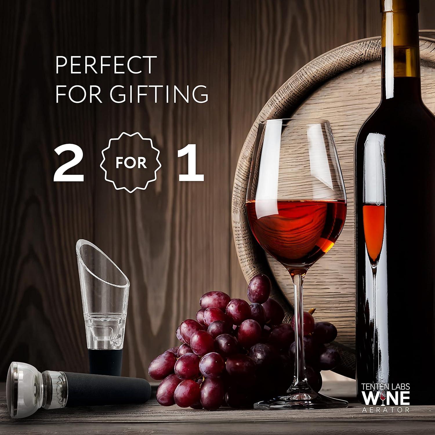 Aerador y Bomba de Vino TenTen Labs - Paquete de 2