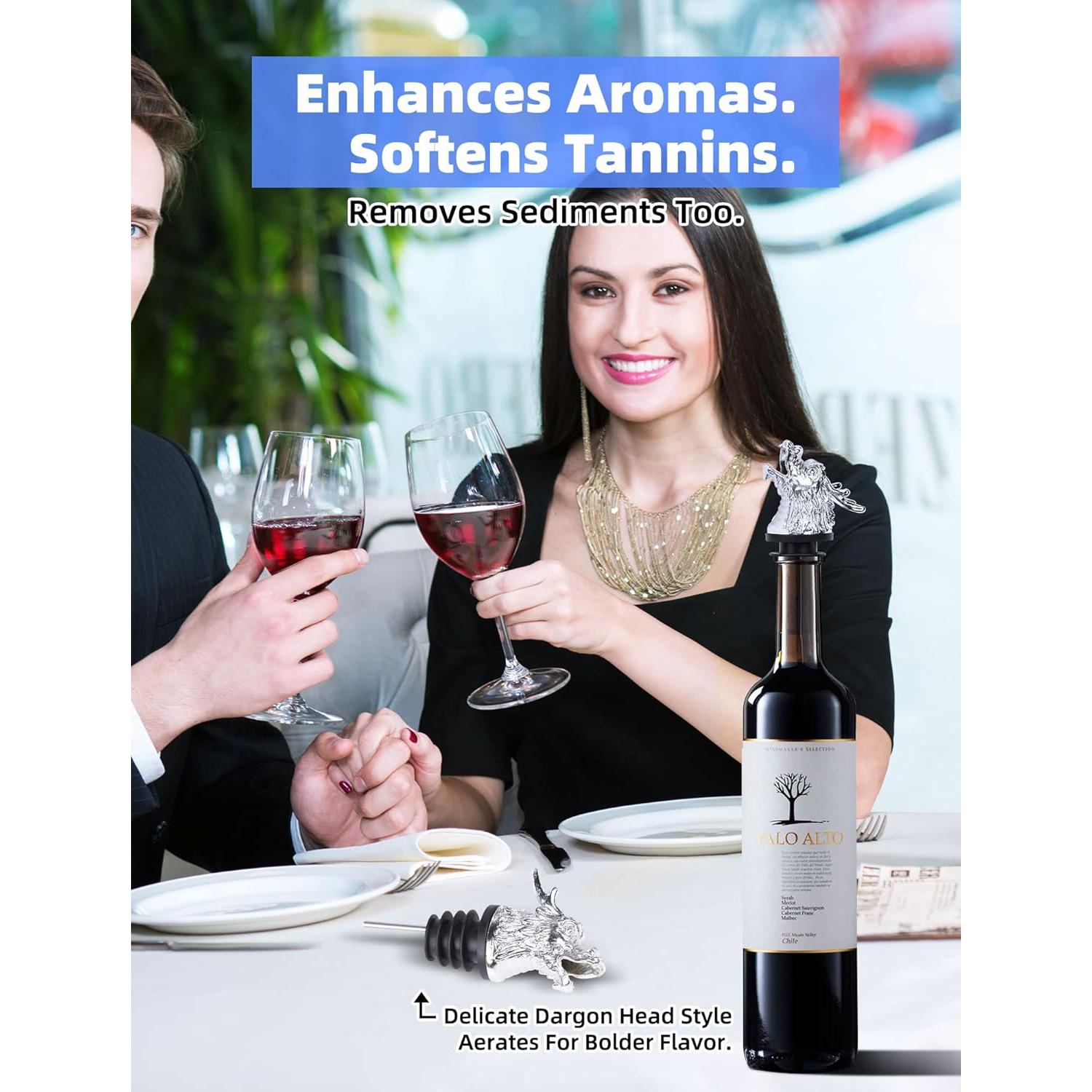 Vertedor de Vino Cabeza de Dragón Anvy Lunda - Decantador 350ml