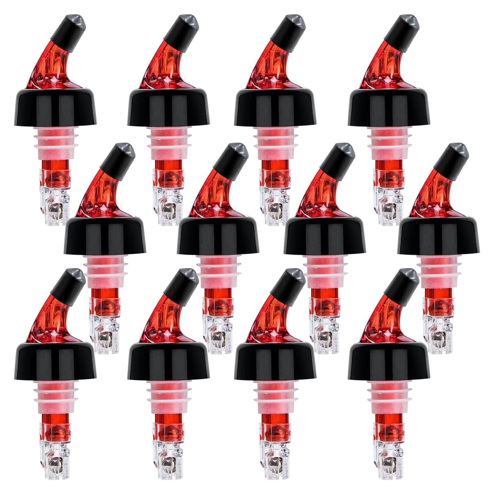 Vertedor Automático Medido LINALL - 12 Piezas 30ml Rojo