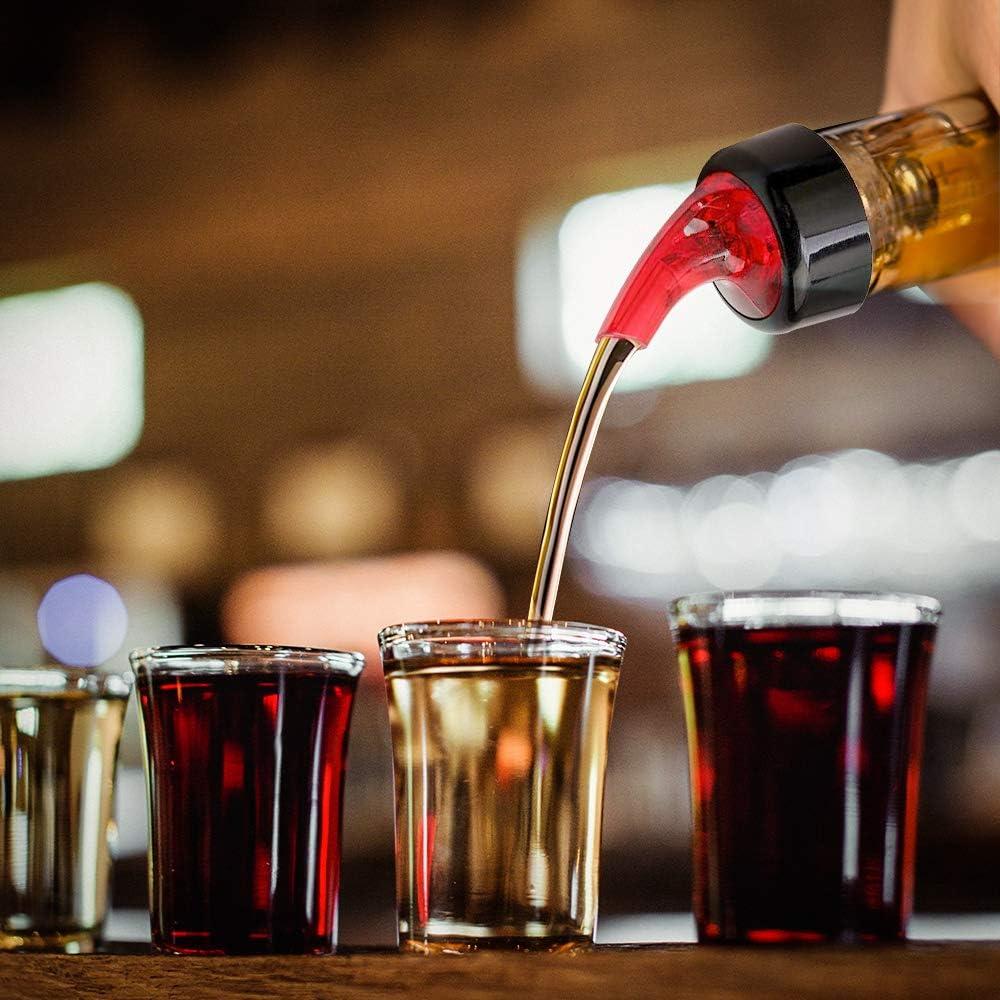 Vertedor Automático Medido LINALL - 12 Piezas 30ml Rojo