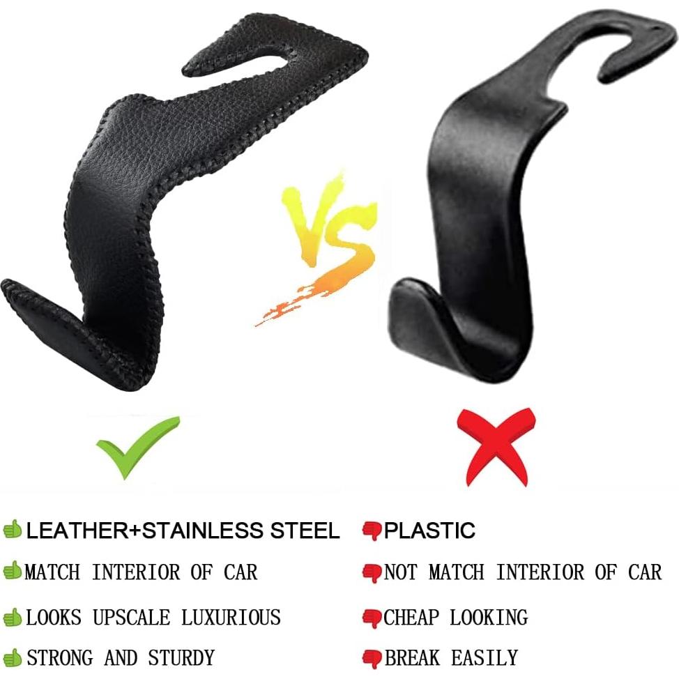 Ganchos para Reposacabezas de Auto Yicheyiyou Beige - 2 Piezas