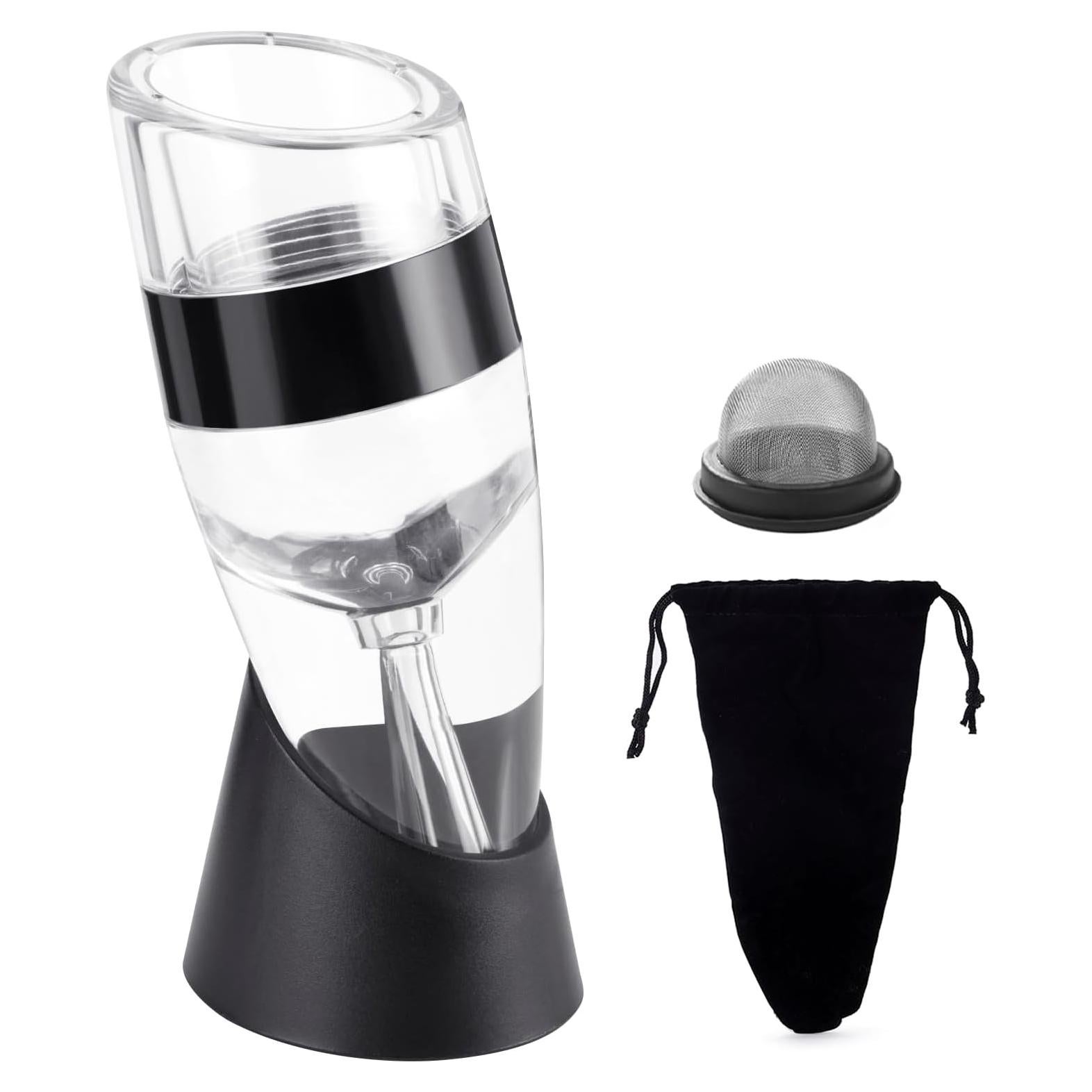 Aireador y vertedor de vino D&Slifei modelo DS-100 - Negro