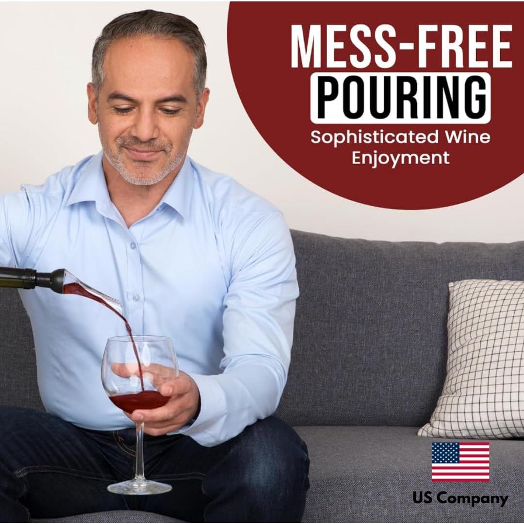 Aerador de Vino Tebie En Casa con Tapón y Caja Magnética
