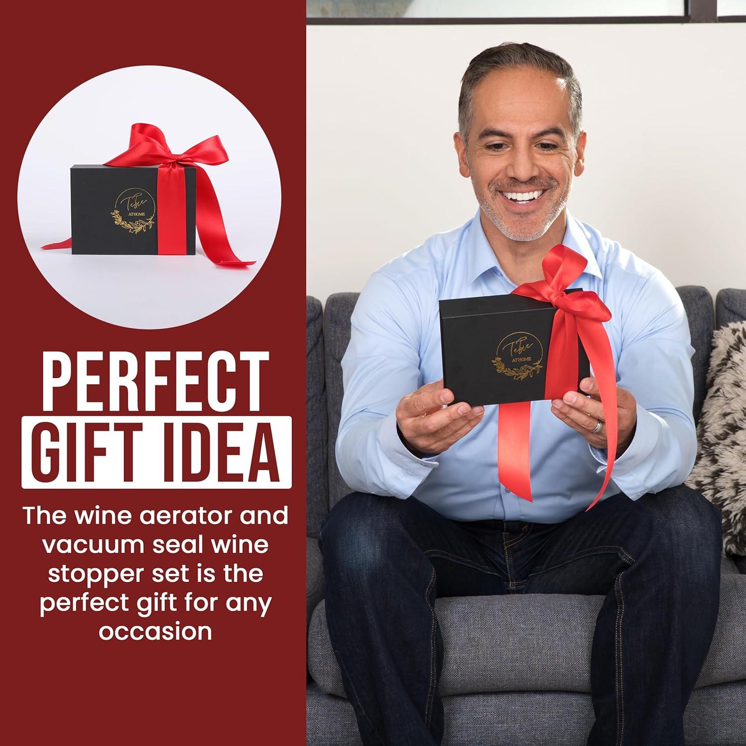 Aerador de Vino Tebie En Casa con Tapón y Caja Magnética