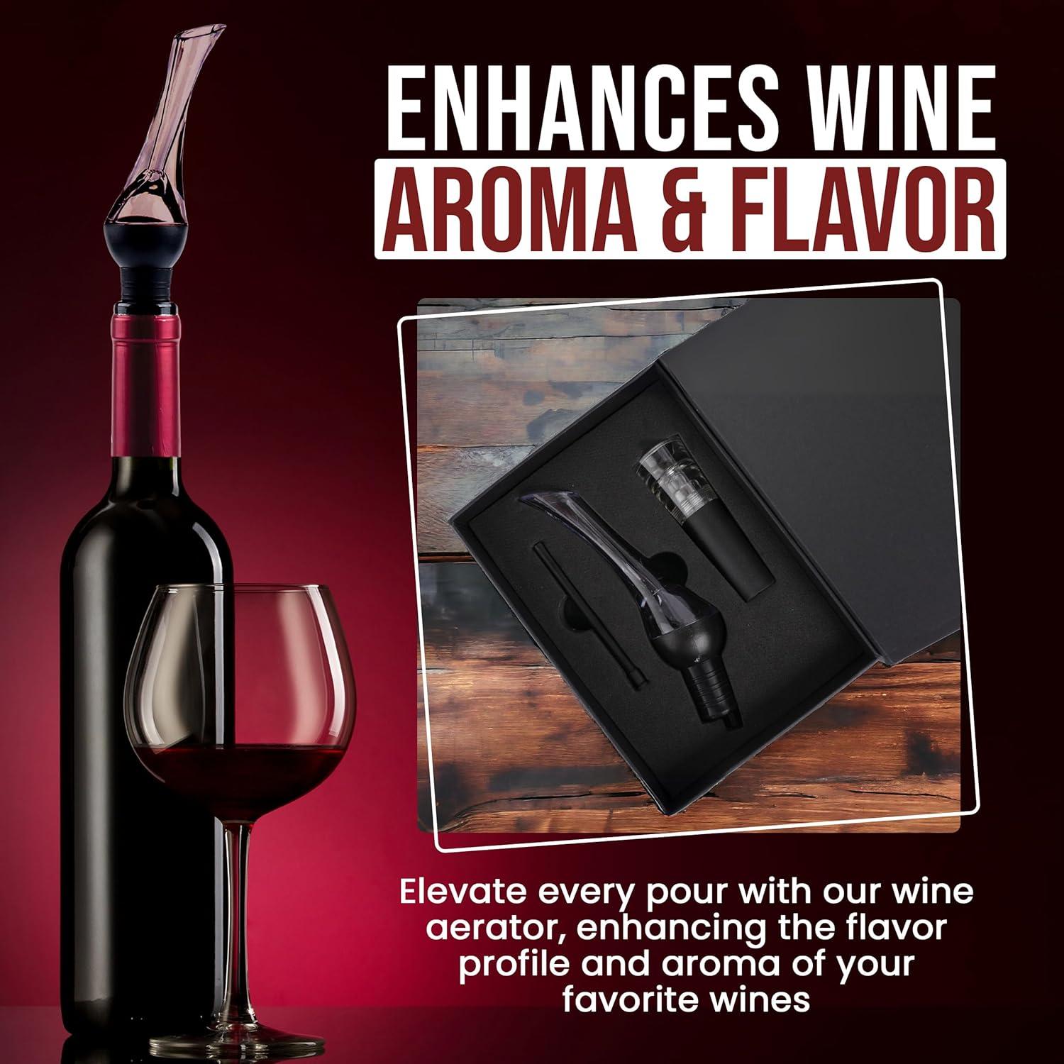 Aerador de Vino Tebie En Casa con Tapón y Caja Magnética