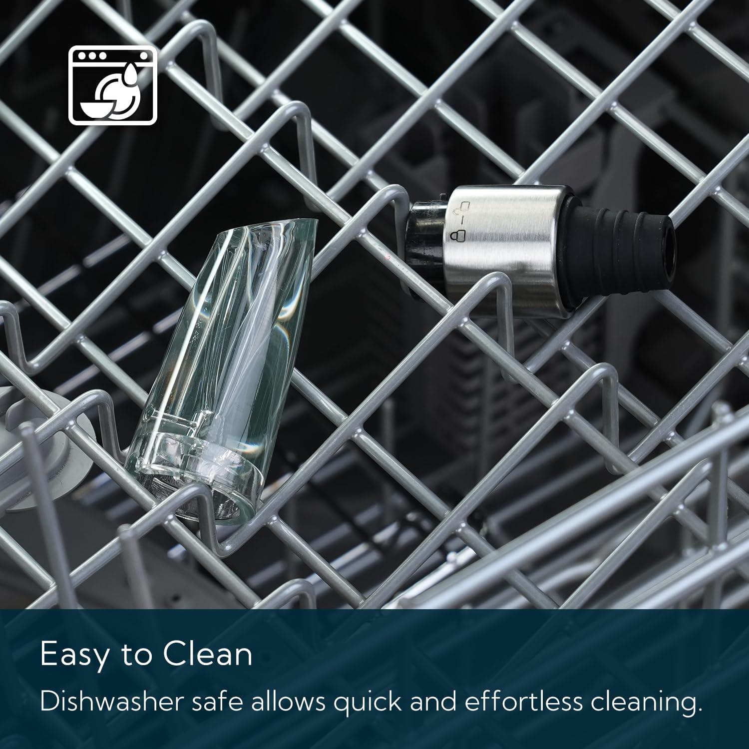 Aerador de Vino 2-en-1 KITCHENDAO Vertedor y Tapón Libre de BPA