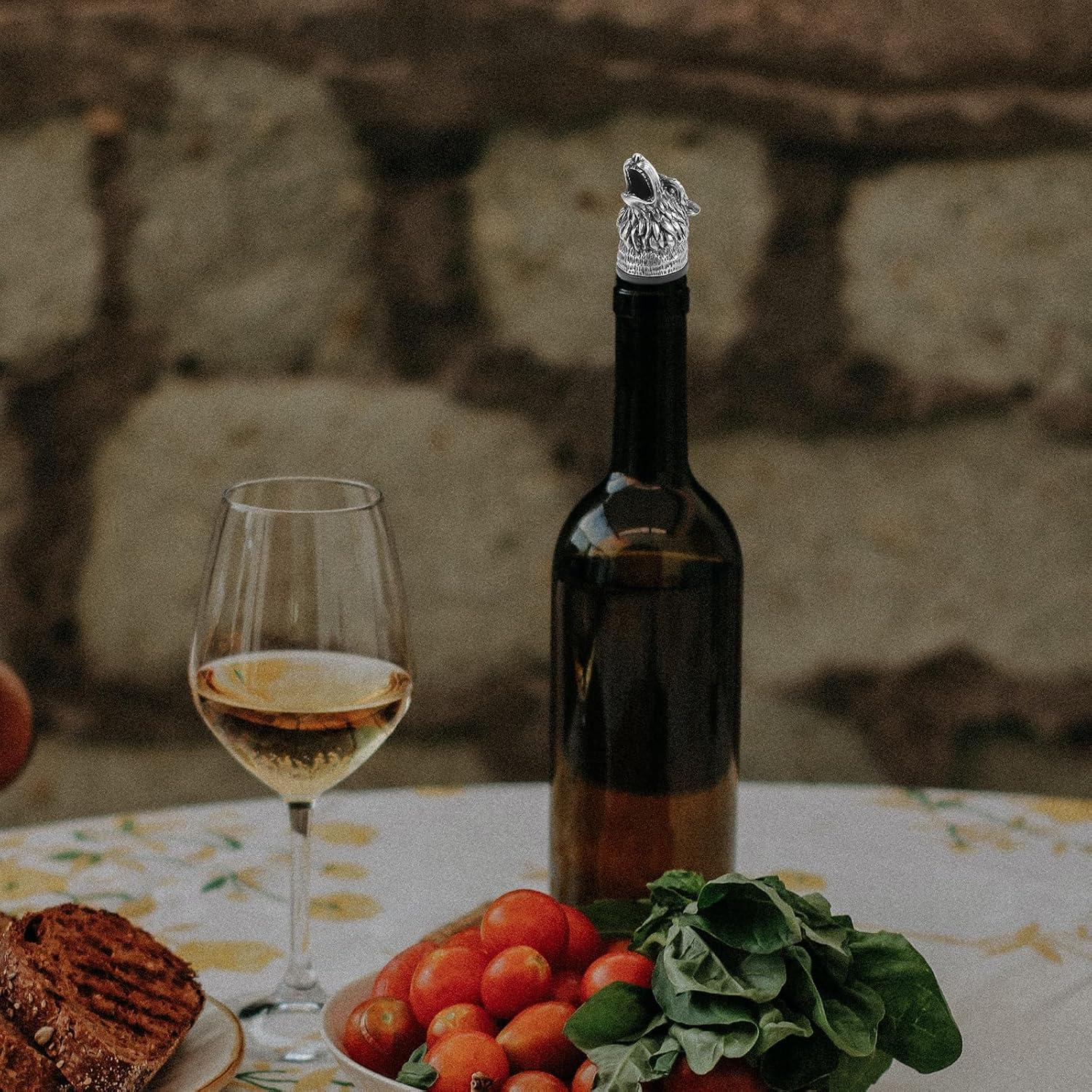 Aerador de Vino MAGICLULU Cabeza de Lobo Acero Inoxidable