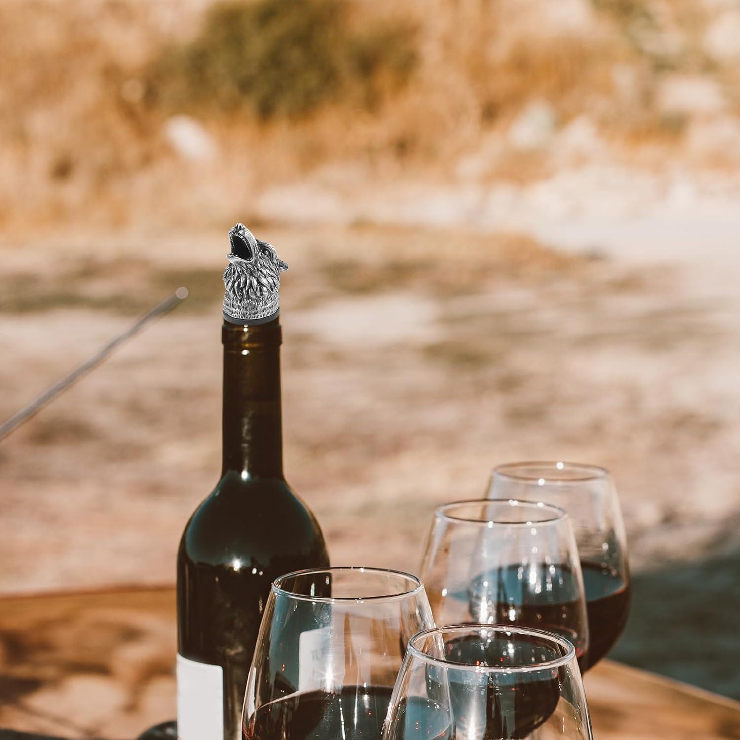 Aerador de Vino MAGICLULU Cabeza de Lobo Acero Inoxidable