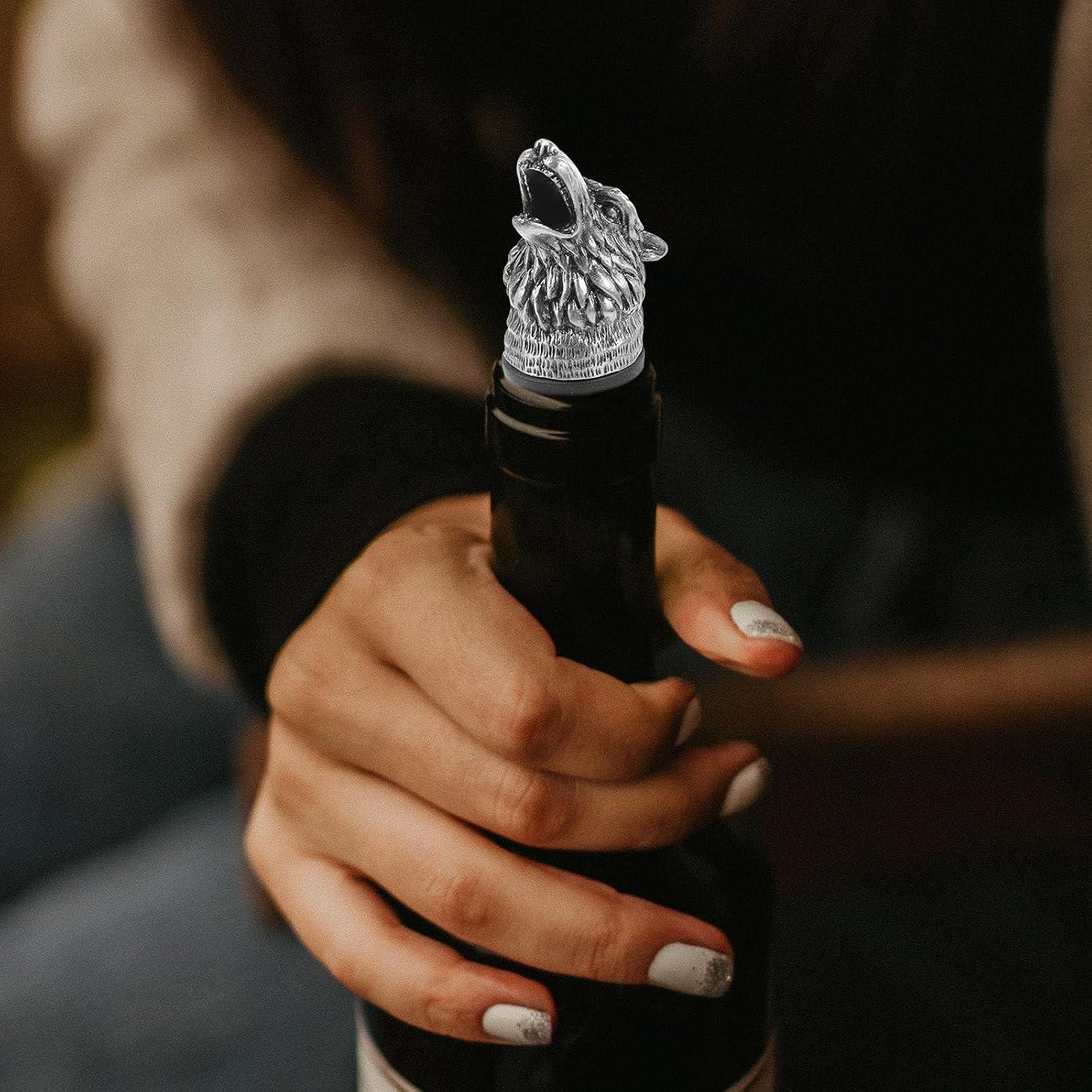 Aerador de Vino MAGICLULU Cabeza de Lobo Acero Inoxidable