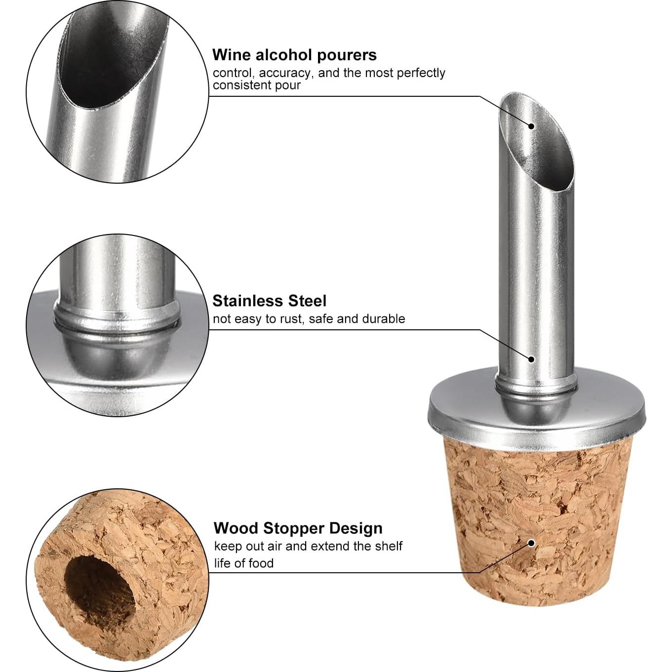 Vertedores de Botellas de Acero Inoxidable uxcell - 2 Piezas