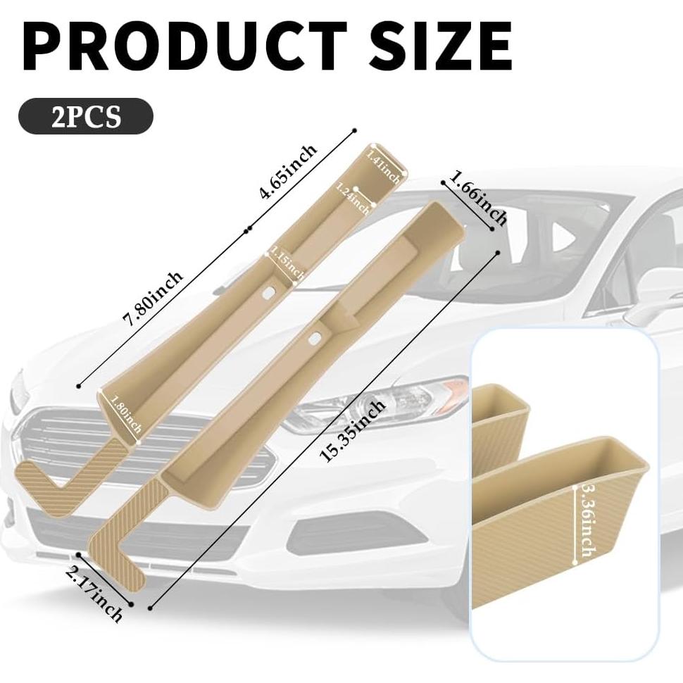 Organizador de Espacio entre Asientos Stacool 2PCS TPE Beige