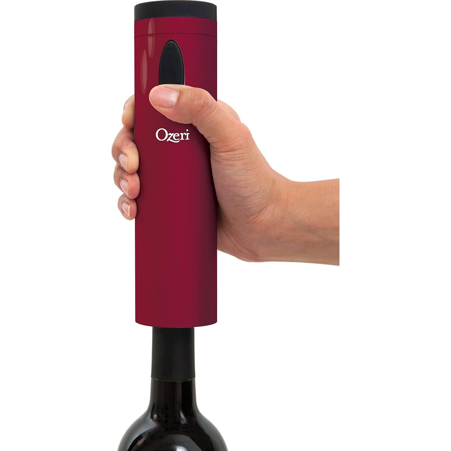 Abridor de Botellas de Vino Eléctrico Ozeri Fascina Rojo