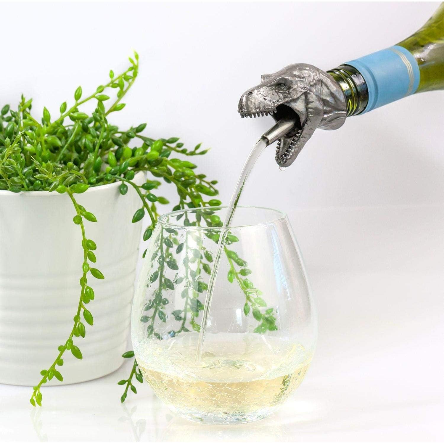 Vertedor de Vino T-Rex Surreal Entertainment - Acero Inoxidable