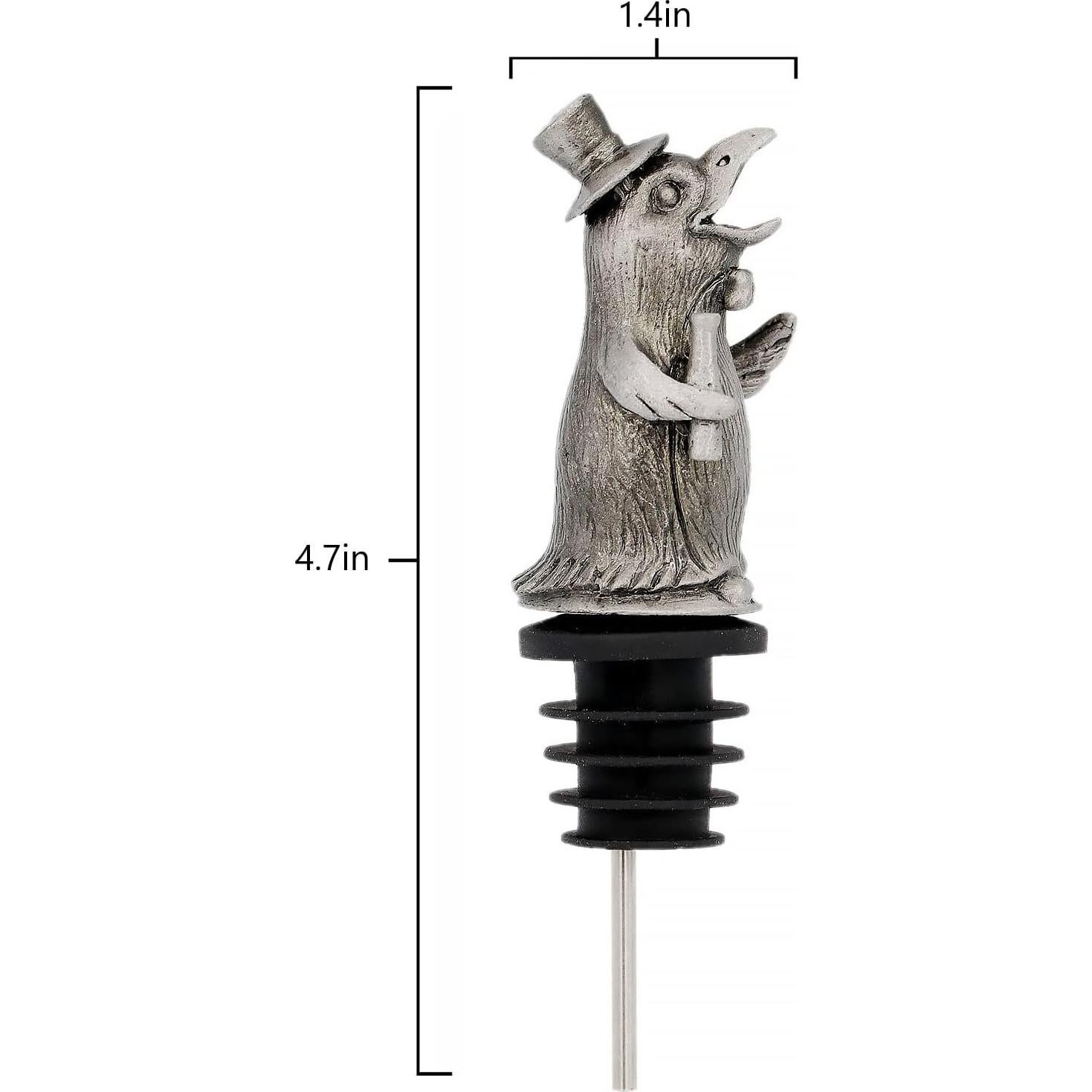 Aguijón y Vertedor de Vino WOKHACH Pingüino Gris Plateado