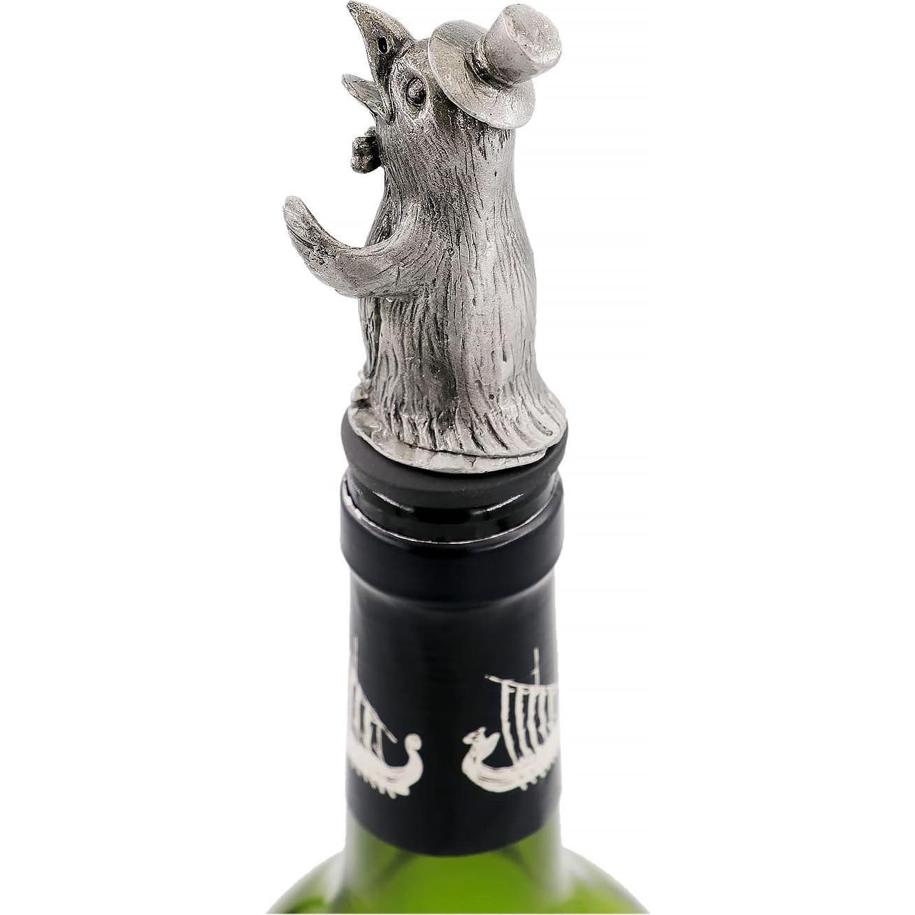 Aguijón y Vertedor de Vino WOKHACH Pingüino Gris Plateado