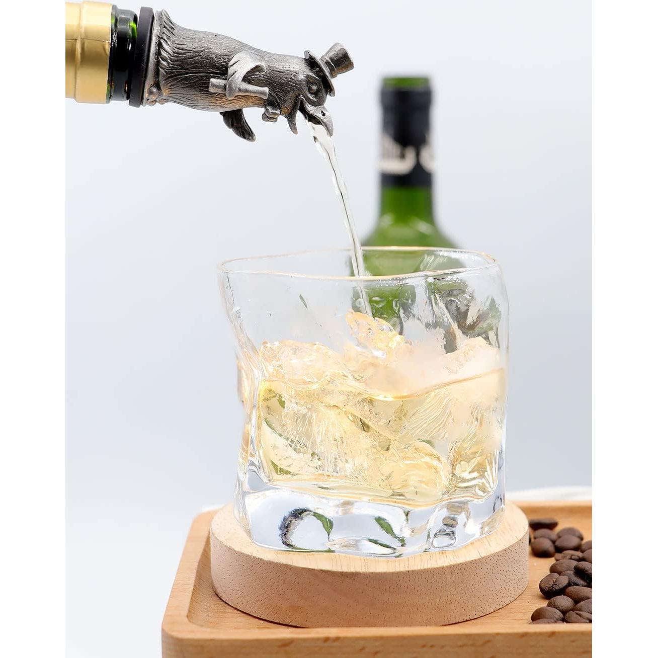 Aguijón y Vertedor de Vino WOKHACH Pingüino Gris Plateado