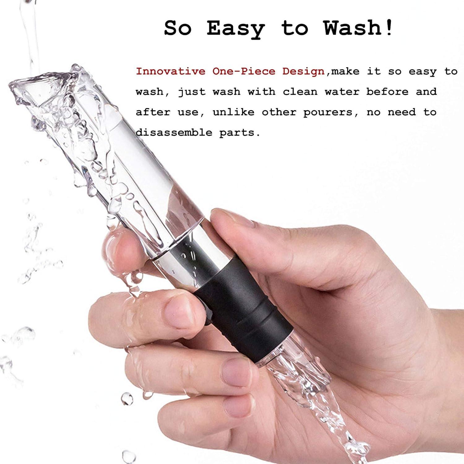 Aireador de Vino ZORTUNG Tubo de Acero Inoxidable 17cm