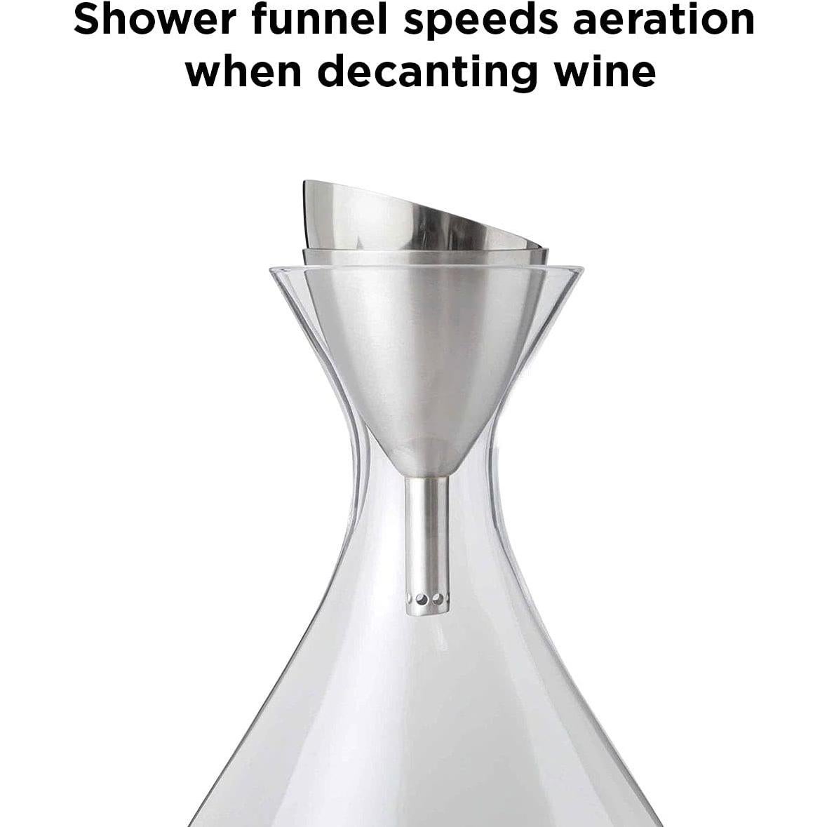 Embudo Aerador de Vino Rabbit con Filtro de Sedimentos 236ml