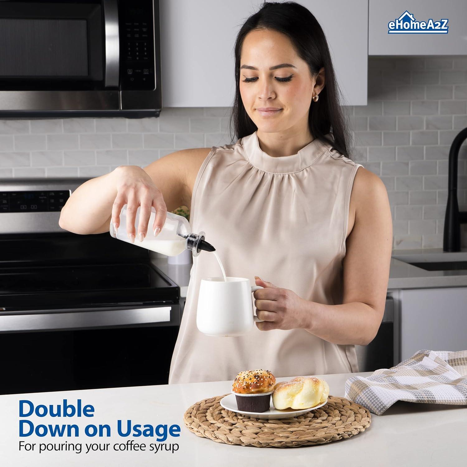 Vertedores de Plástico EHOMEA2Z - Paquete de 12, Negro